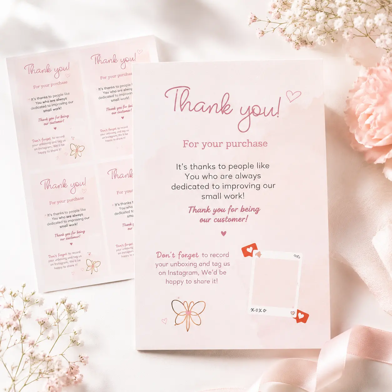 Thank You Card mockup